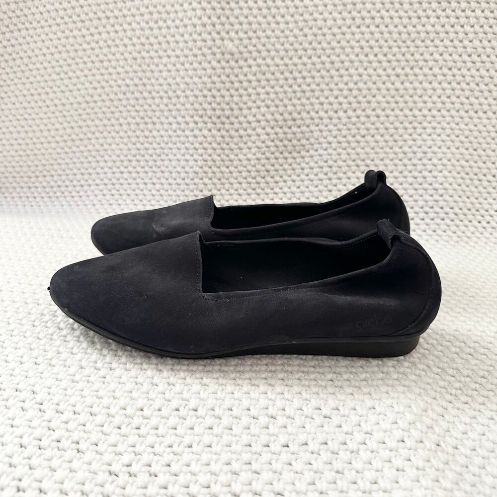 Arche LN Navy Blue Ninolo Nubuck Leather Slip On Comfort Loafer Flats Shoes 40 - Picture 8 of 11